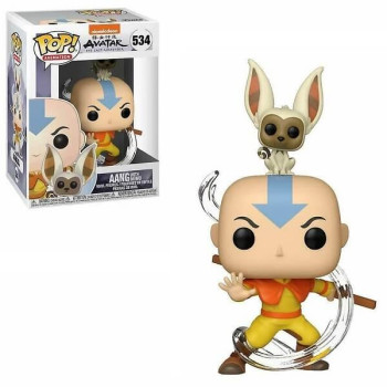 Funko POP Animation Avatar The Last Airbender - Aang with Momo 534 Vinyl Figure