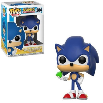 Funko POP Games Sonic the Hedgehod - Sonic with Emerald 284 Vinyl Figure