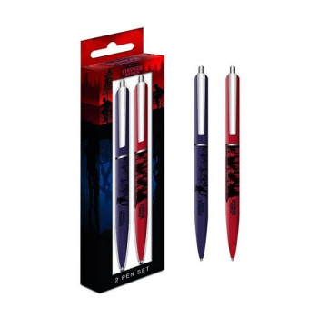 Pyramid Stranger Things Σετ 2 Στυλό Ballpoint με Μπλε Mελάνι 