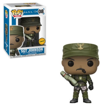 Funko POP Games Halo - Sgt Johnson 08 Chase Vinyl Figure Special Edition Exclusive