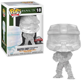 Funko POP Games Halo - Master Chief with MA-40 Assault Rifle in Active Camo 18 Vinyl Figure Special Edition