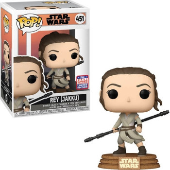 Funko POP Movies Star Wars - Rey (Jakku) 451 Bobble-Head 2021 Summer Convention Exclusive