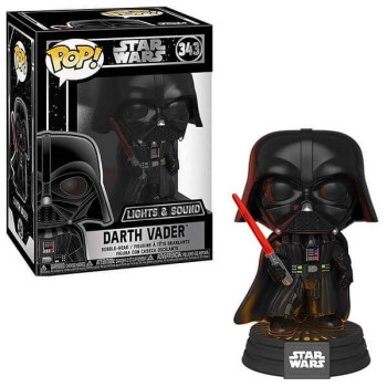 Funko POP Movies Star Wars - Darth Vader 343 Lights & Sound Bobble-Head