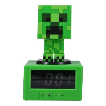 Paladone Minecraft Ψηφιακό Επιτραπέζιο Ρολόι με Ξυπνητήρι Creeper