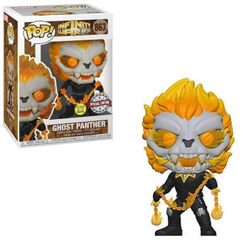 Funko POP Infinity Warps - Ghost Panther GiTD 863 Bobble-Head