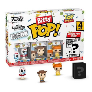 Funko Bitty POP! Disney Toy Story - Forky, Woody, Gabby Gabby & Chase Mystery 4-Pack Vinyl