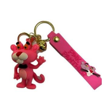 3D Μπρελόκ Σιλικόνης Pink Panther 8 εκ.