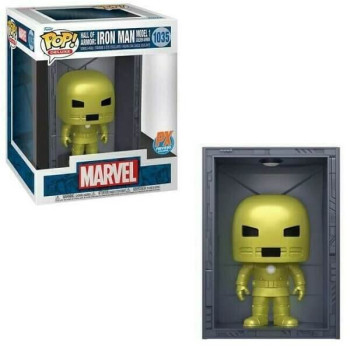 Funko POP Deluxe Marvel Hall of Armor: Iron Man - Model 1 Golden Armor 1035 Bobble-Head PX Previous Exclusive