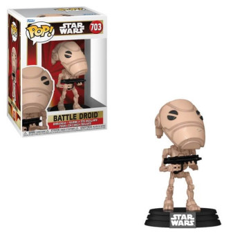 Funko POP Movies Star Wars - Battle Droid 703 Bobble-Head