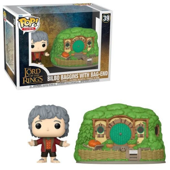 Funko POP Town The Lord of the Rings - Bilbo Baggins with Bag-End 39 Vinyl Figure