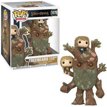 Funko POP Movies The Lord of the Rings - Treebeard with Mary & Pipin 1579 Super-sized 6" Vinyl Figure