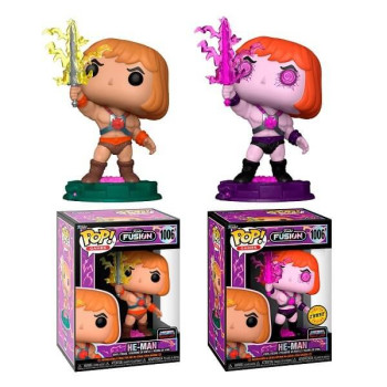 Funko POP Bundle of 2 Games Funko Fusion - He-Man (Masters of the Universe) & Chase 1006 Vinyl Figures