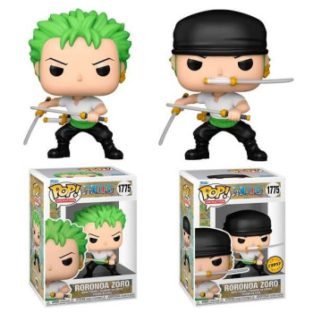 Funko POP Animation Bundle of 2 One Piece - Roronoa Zoro 1775 & Chase Vinyl Figure