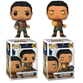Bundle of 2 Funko POP Marvel Eternals - Gilgamesh & Chase 730 Bobble-Head