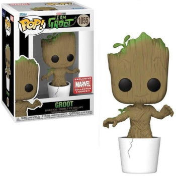 Funko POP Marvel I Am Groot - Groot 1055 Bobble-Head Marvel Collector Corps Exclusive
