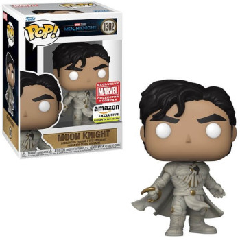 Funko POP Marvel Moon Knight - Moon Knight GiTD 1302 Bobble-Head Amazon & Marvel Collector Corps Exclusive