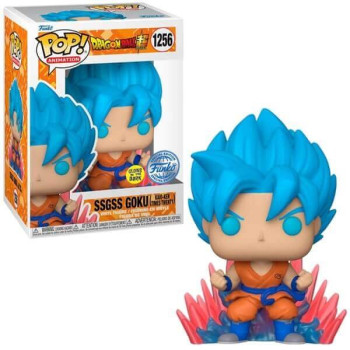 Funko POP Animation Dragon Ball Z - SSGS Goku (Kaio-Ken Times Twenty) GiTD 1256 Vinyl Figure Special Edition