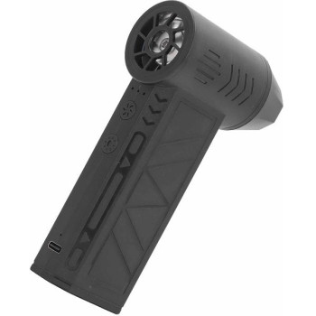 Mini Jet Fan Επαναφορτιζόμενος Φυσητήρας Χειρός 3 Ρυθμιζόμενος Ταχύτητες 130000 Rpm - Μαύρο 