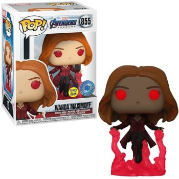 Funko POP Marvel Avengers Endgame - Wanda Maximoff GitD 855 Bobble-Head Pop in a Box Exclusive