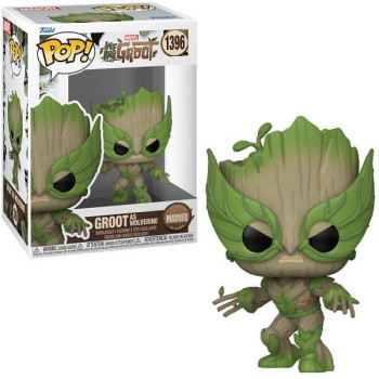 Funko POP Marvel We are Groot - Groot as Wolverine 1396 Bobble-Head