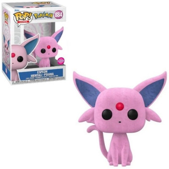 Funko POP Games Pokemon - Espeon Flocked 884 Vinyl Figure