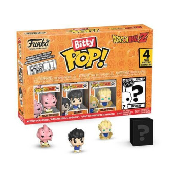 Funko Bitty POP! Animation Dragon Ball Z - Kid Buu, Vegito, Majin Vegeta & Chase Mystery 4-Pack Vinyl Figures