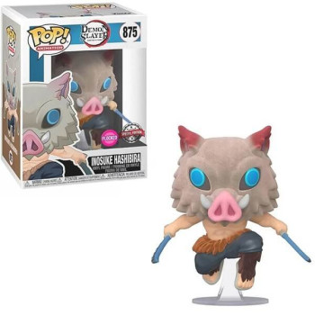Funko POP Animation Demon Slayer - Inosuke Hashibira Flocked 875 Vinyl Figure Special Edition