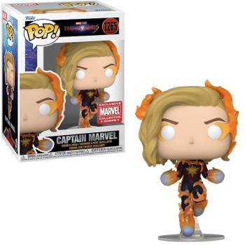 Funko POP Marvel The Marvels - Captain Marvel 1265 Bobble-Head Marvel Collector Corps Exclusive