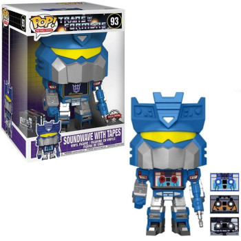 Funko POP Retro Toys Transformers - Soundwave with Tapes Jumbo 10" 93 Vinyl Figure Special Edition