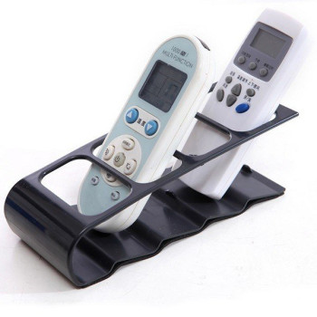 Μεταλλική Βάση Οργάνωσης Τηλεχειριστηρίων με 4 Θέσεις - Μαύρο