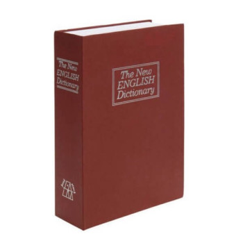Βιβλίο Χρηματοκιβώτιο Ασφαλείας - Book Safe Dictionary 18Χ11,5Χ5,5 cm - Μπορντώ