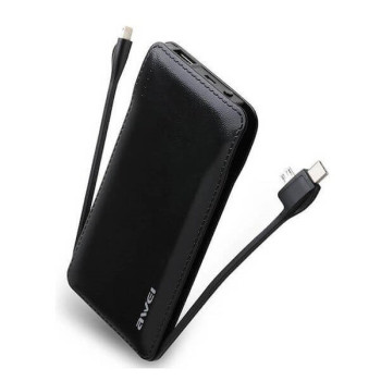 Φορητός Φορτιστής Power Bank Awei P51K 10000 mAh - Μαύρο