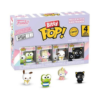 Funko Bitty POP! Hello Kitty and Friends - Keroppi, Hello Kitty Unicorn, Pochacco & Chase 4-Pack Vinyl Figures 
