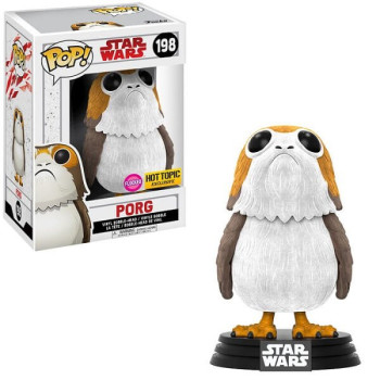 Funko POP Movies Star Wars - Porg Flocked 198 Bobble-Head Hot Topic Exclusive