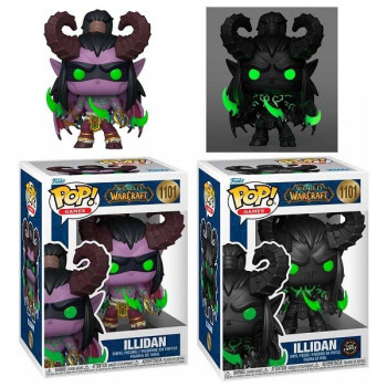 Funko POP Bundle of 2 Games World of Warcraft - Illidan & Chase Gitd 1101 Vinyl Figure