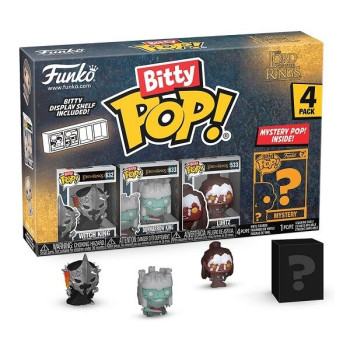 Funko Bitty POP! The Lord of the Rings - Witch King, Dunharrow King, Lurtz & Chase Mystery 4-Pack Vinyl Figures