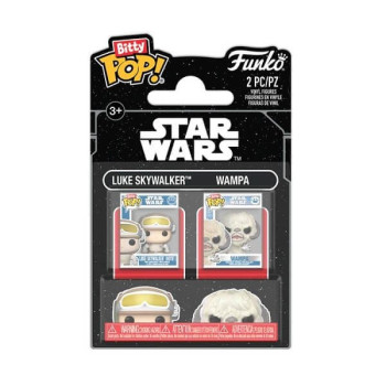 Funko Bitty POP Star Wars - Luke Skywalker & Wampa 2-pack Vinyl Figures