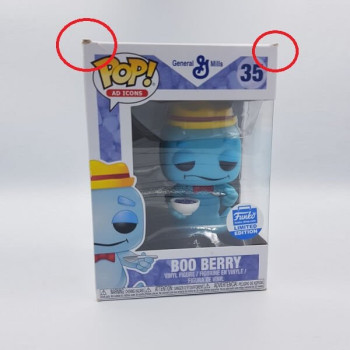 Funko POP Ad Icons General Mills - Boo Berry 35 Vinyl Figure Funko Shop Exclusive Damaged Box