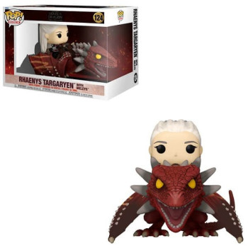 Funko POP Rides House of the Dragon - Rhaenys Targaryen with Meleys 124 Vinyl Figure