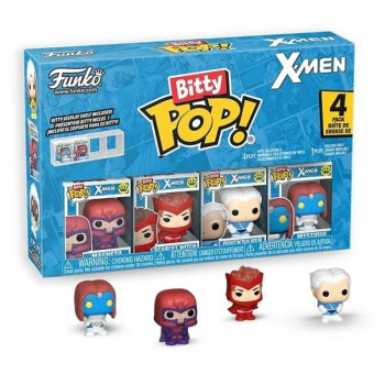Funko Bitty POP! X-Men - Magneto, Scarlet Witch, Quicksilver, Mystique 4-Pack Vinyl Figures
