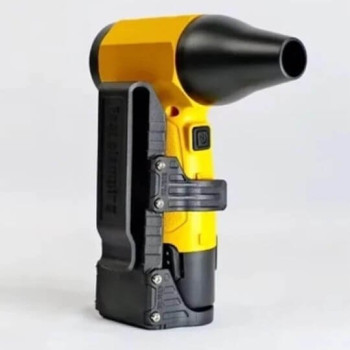 Φυσητήρας Χειρός με Μπατάρια 12v & 8 Ταχύτητες Έντασης Violent Fan F026 - Κίτρινο