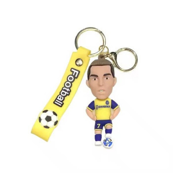 3D Μπρελόκ Σιλικόνης Football Stars - Cristiano Ronaldo Al Nassr 8 εκ.