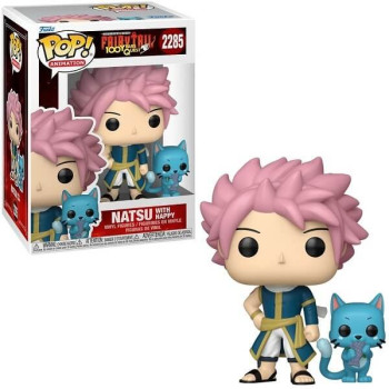 Funko POP Animation Fairy Tail 100 Years Quest - Natsu with Happy 2285 Vinyl Figure