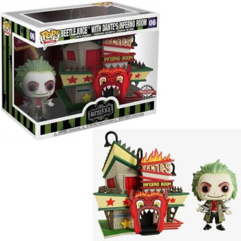 Funko POP Town Beetlejuice - Beetlejuice with Dante's Inferno Room 06 Vinyl Figure Special Edition