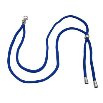 Λουράκι Λαιμού Lanyard για Κινητό με Μεταλλικό Γάντζο 75cm - Μπλε