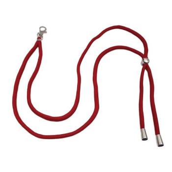 Λουράκι Λαιμού Lanyard για Κινητό με Μεταλλικό Γάντζο 75cm - Κόκκινο 