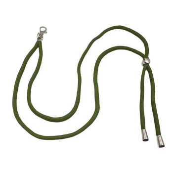Λουράκι Λαιμού Lanyard για Κινητό με Μεταλλικό Γάντζο 75cm - Λαδί