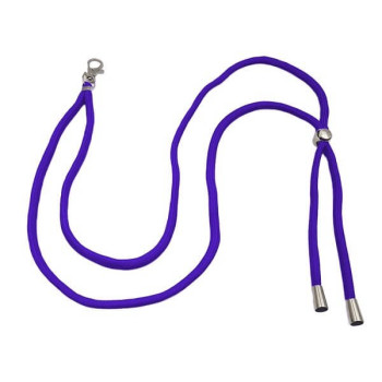Λουράκι Λαιμού Lanyard για Κινητό με Μεταλλικό Γάντζο 75cm - Μωβ