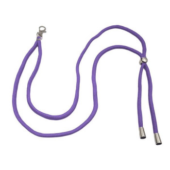 Λουράκι Λαιμού Lanyard για Κινητό με Μεταλλικό Γάντζο 75cm - Μωβ Ανοικτό