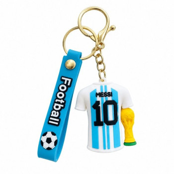 3D Μπρελόκ Σιλικόνης Football Stars - Lionel Messi Φανέλα Αργεντινής 8 εκ.